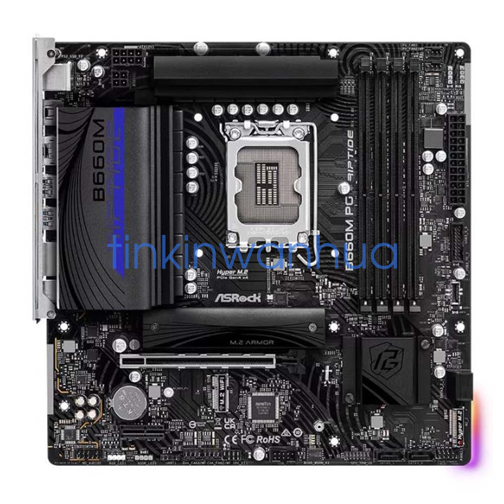 For ASRock B660M PG Riptide LGA1700 DDR4 3×M.2 4×SATAIII