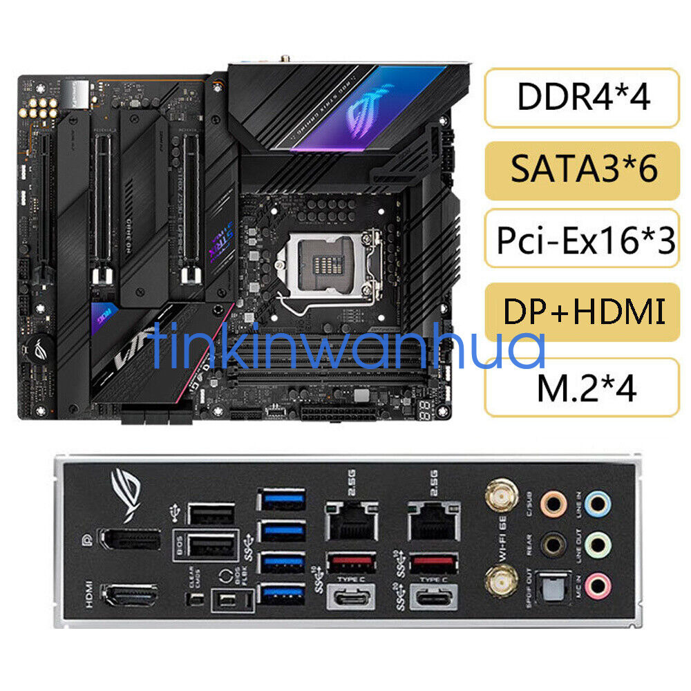 For ASUS ROG STRIX Z590-E GAMING WIFI LGA1200 DDR4 PCI-E 4.0