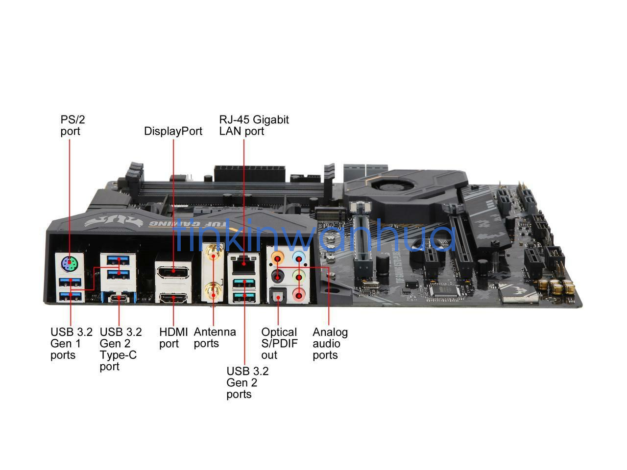 For ASUS TUF GAMING X570-PLUS (WI-FI) Motherboard Socket AM4 DDR4