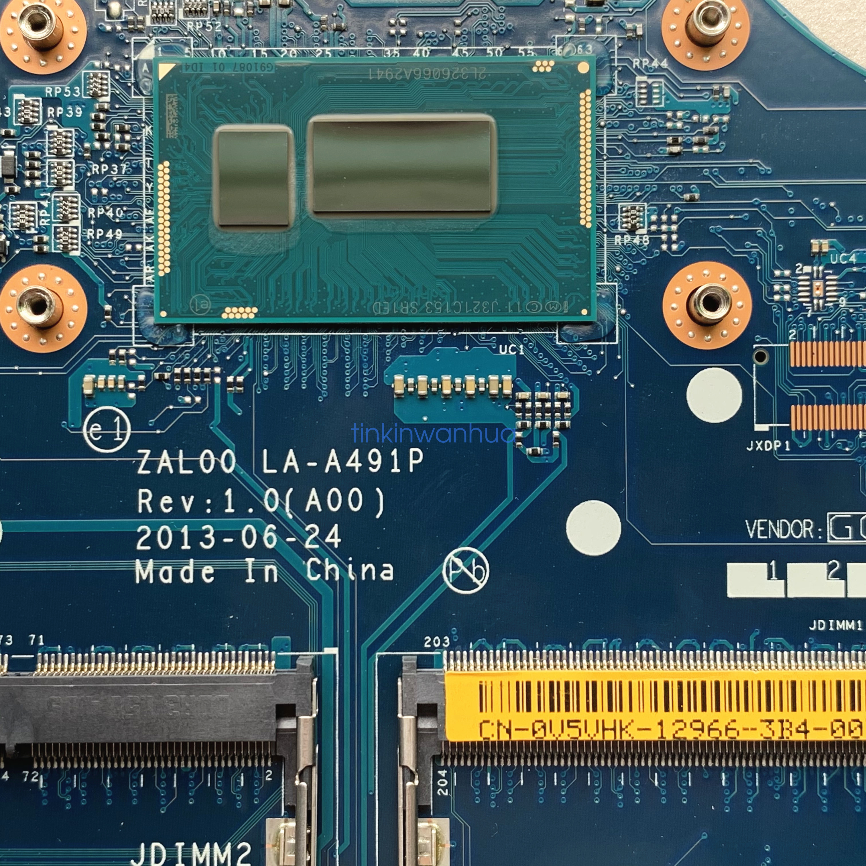 FOR DELL Latitude 3540 Laptop Motherboard ZAL00 LA-A491P 0V5VHK i5