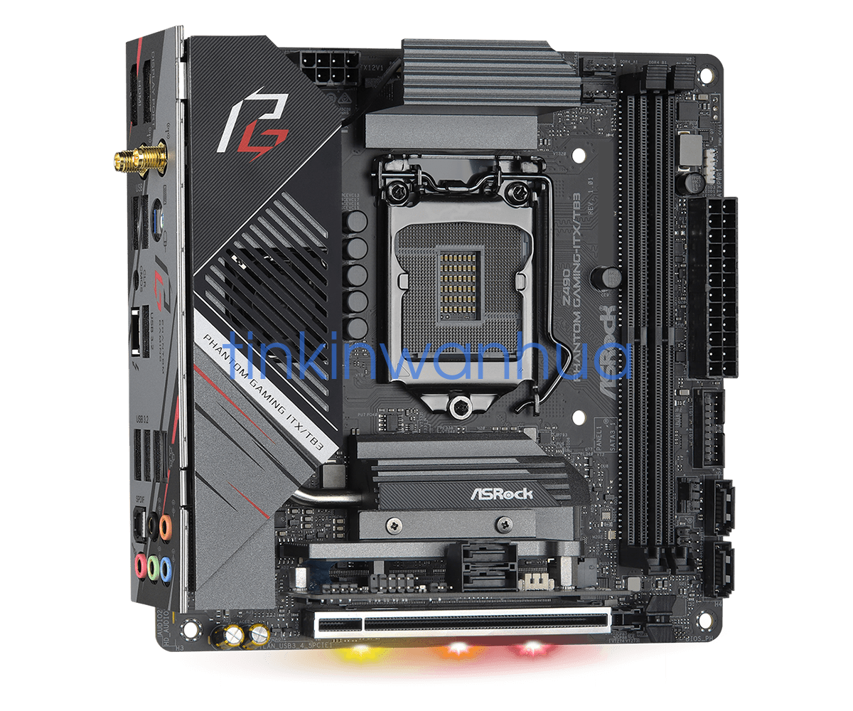 For ASRock Z490 Phantom Gaming-ITX/TB3 3×M.2 4×SATA III Mini
