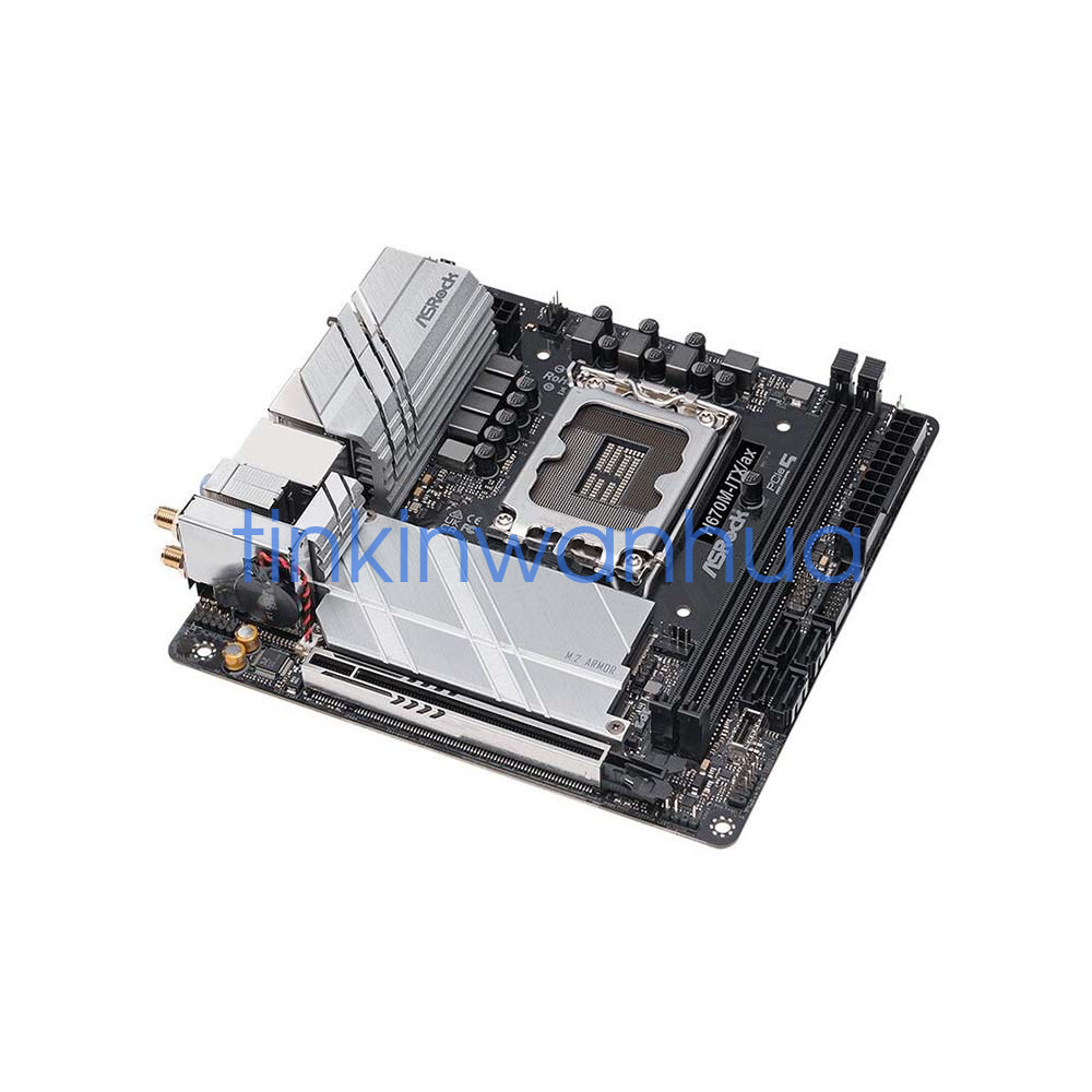 For ASRock H670M-ITX/ax LGA 1700 DDR4 2×M.2 4×SATA III Mini-ITX