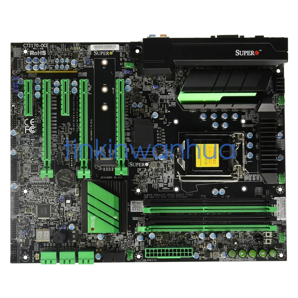 For Supermicro C7Z170-OCE Motherboard LGA1151 DDR4 DVI+HDMI+