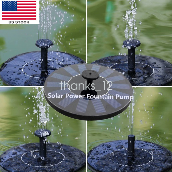 Details About Outdoor Solar Powered Bird Bath Water Fountain Pump For Pool Garden 4 Sprinklers - Solar Powered Fountains For The Garden Details About Outdoor Solar Powered Bird Bath Water Fountain Pump For Pool Garden 4 Sprinklers - Solar Powered Fountains For The Garden
