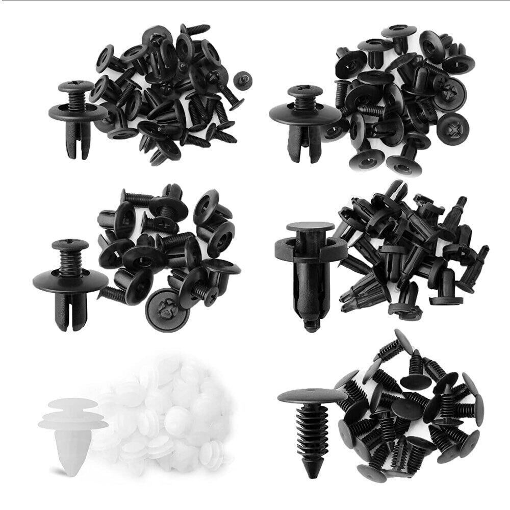 thumbnail image 2 of 100pcs Fender Liner Fastener Rivet Push Clip Retainer For Suzuki Grand Vitara – Autocart Black 2 of 4