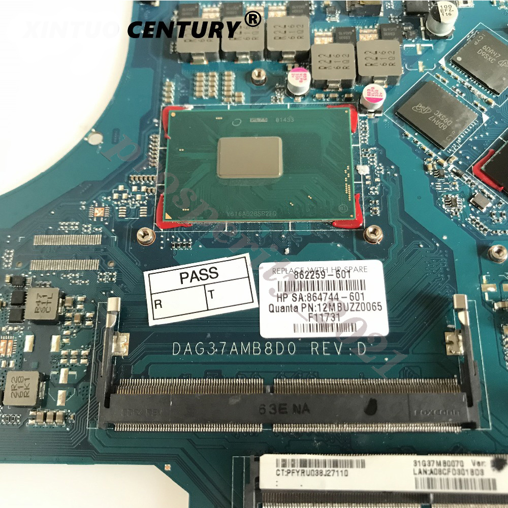 DAG37AMB8D0 862259-601 862259-001 For HP OMEN 17-W w/ i7