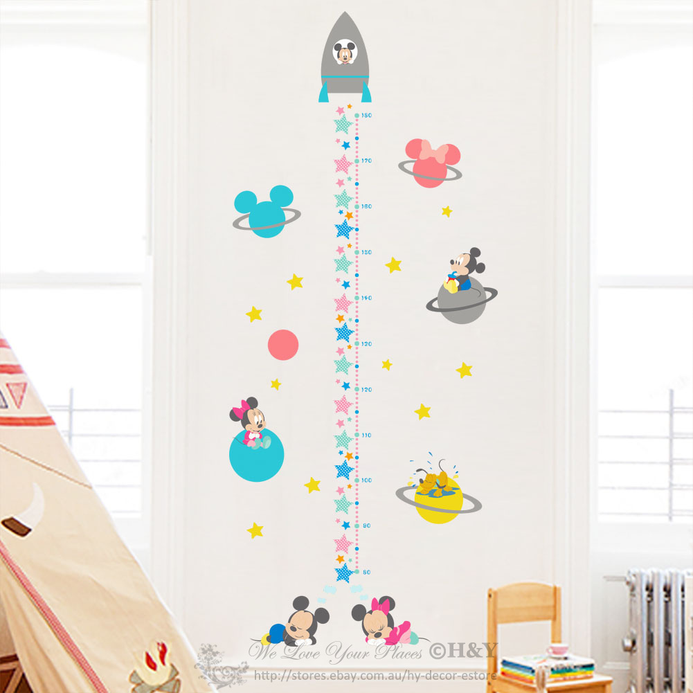 IRICEYE Acrylic Tree Sprouts Heart Height Chart Wall Sticker Kid Bedroom Decal Decor