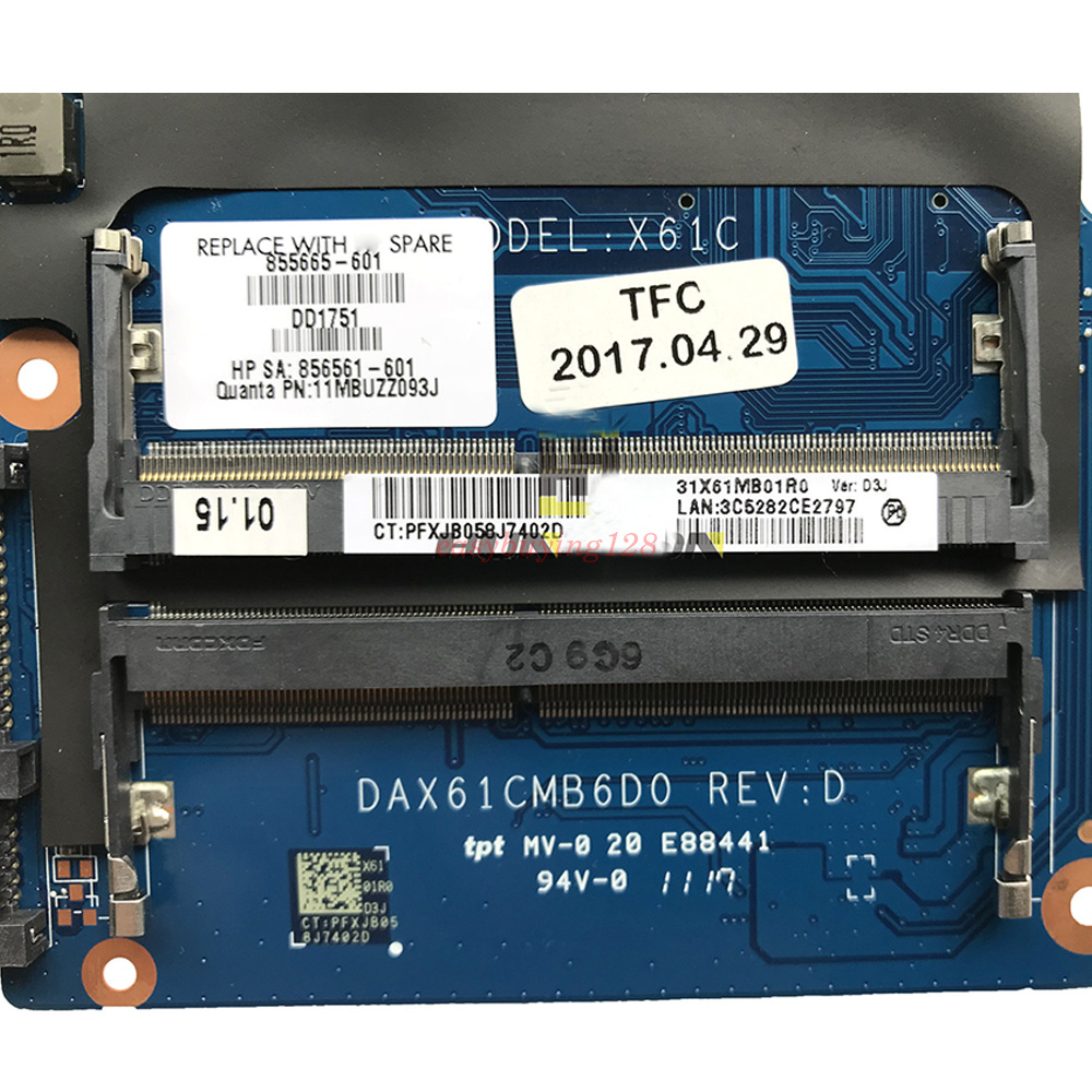 For Hp Probook 430 G3 440 G3 Laptop Motherboard 601 W I3 6100u Cpu Tested Motherboards Computers Tablets Networking