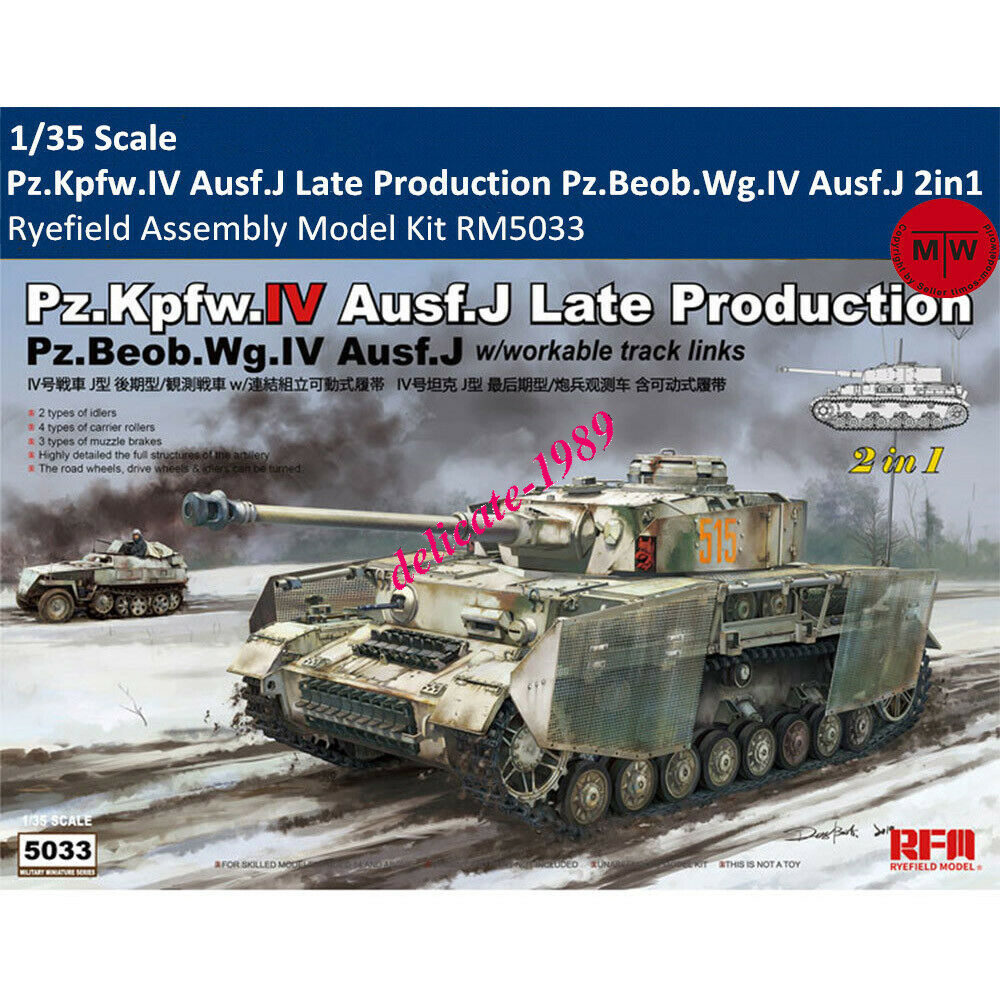 Border BT-008 1/35 scale Pz.Kpfw.IV Ausf.J.Late TANK MODEL 2019 NEW