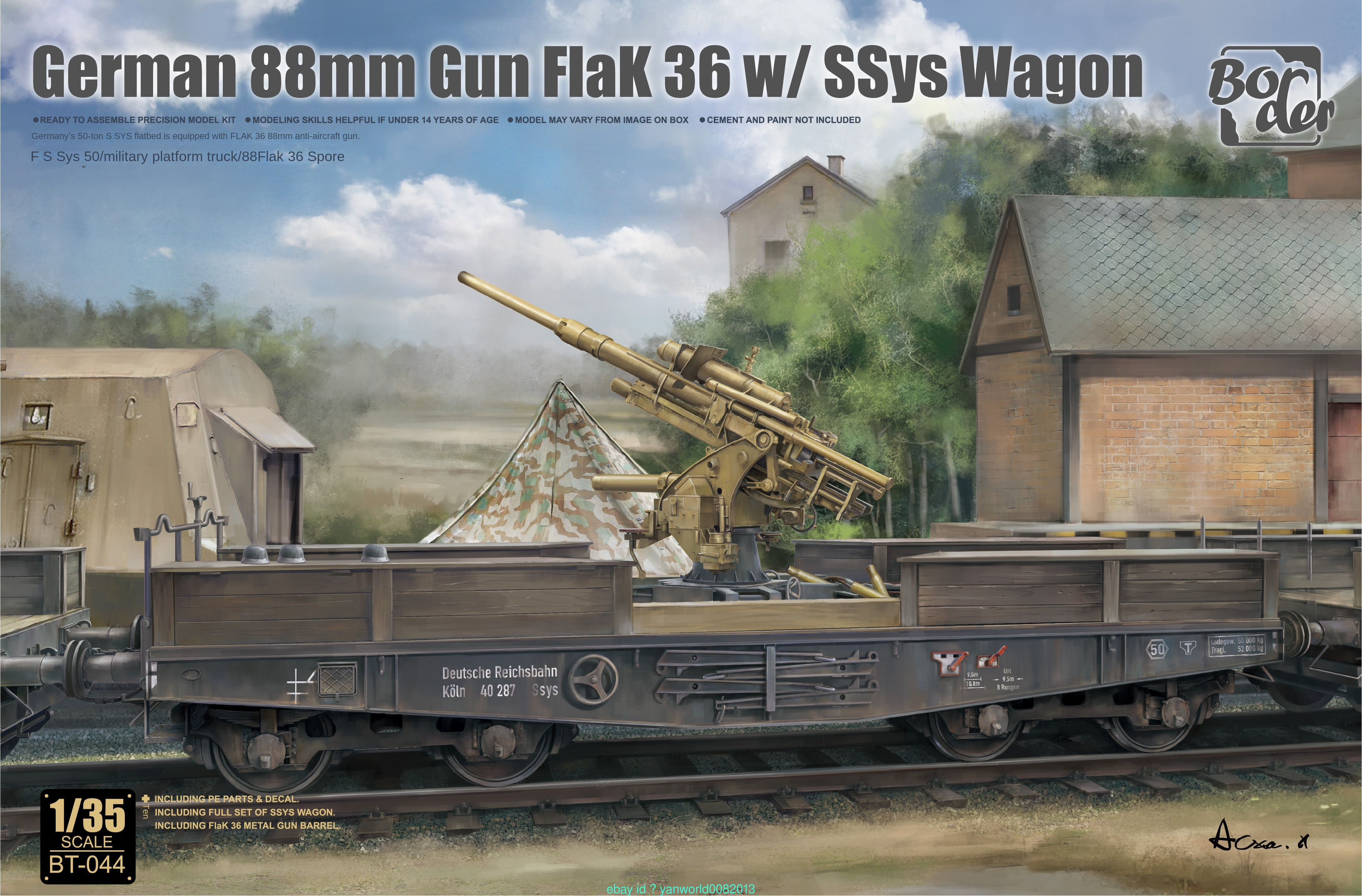 Minichamps 88 mm Flak 1:35 | eBay