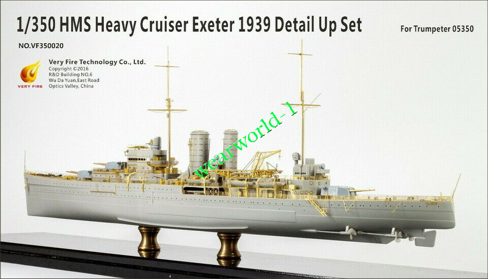 Trumpeter 05350 1//350 Scale HMS Exeter Heavy Cruiser Military Assembly Model Kit