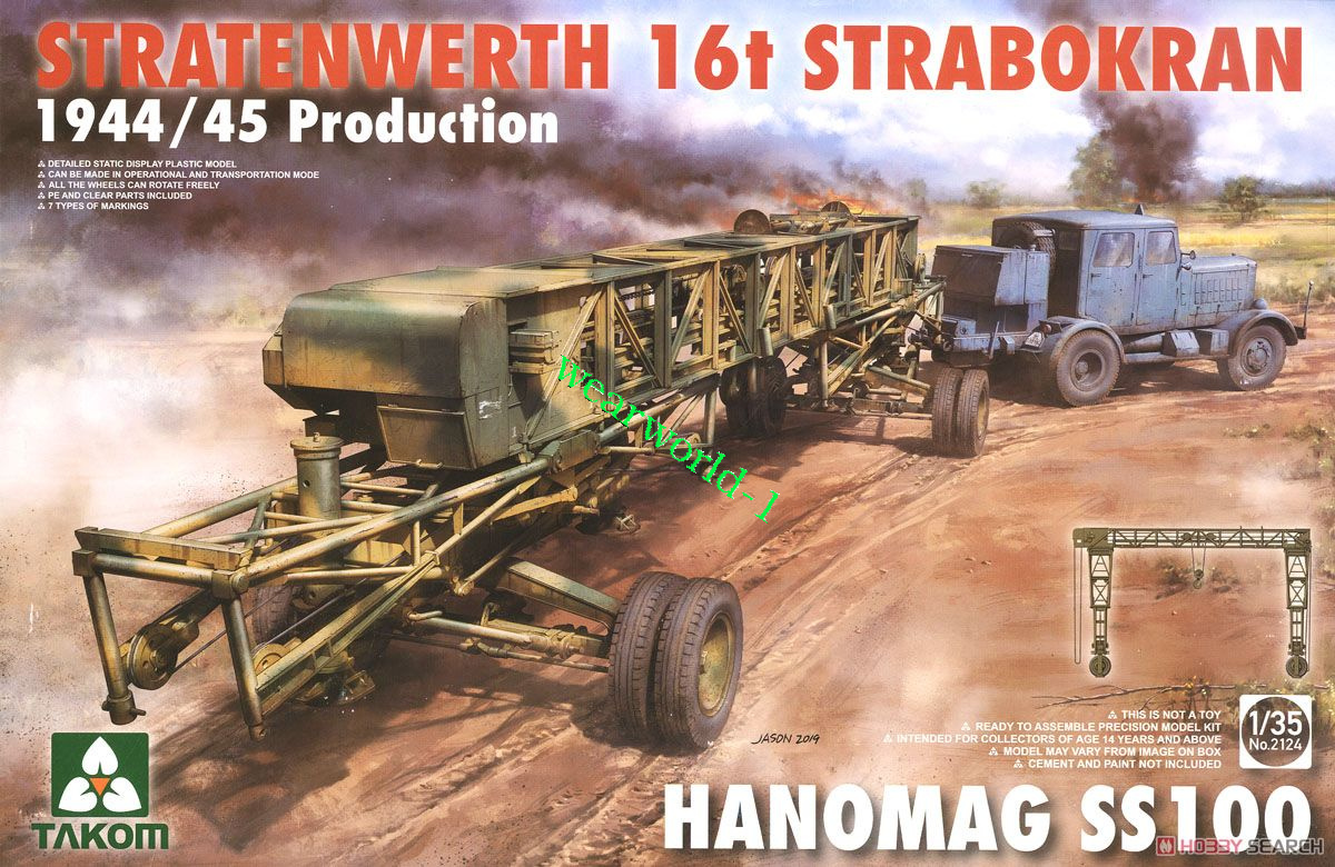  feeフィート Takom 1/35 2124 Stratenwerth 16T Strabokran 1944/45