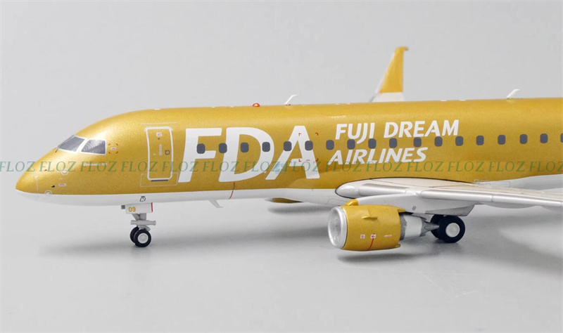 Jcwings FDA E175 JA09FJ ゴールド 1/400 JC Wings Fuji Dream Airlines for EMBRAER Emb175 JA09FJ Gold Color