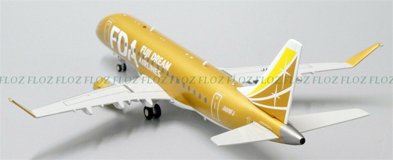 JC Wings Fuji Dream Airlines for EMBRAER Emb175 JA09FJ Gold Color