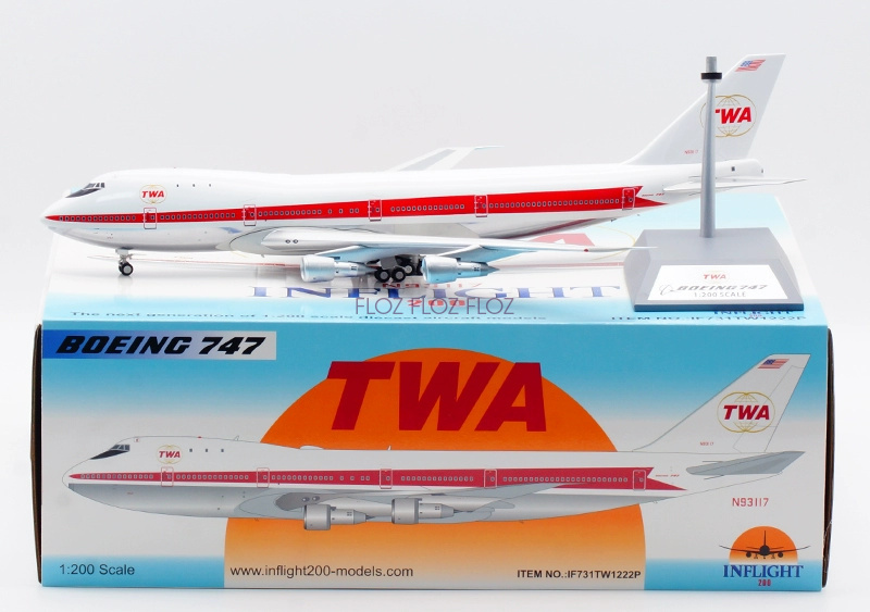 Inflight　1/200　トランスワールド航空　B747-100 Inflight 1/200 トランスワールド航空 B747-100 Amazon.co.jp