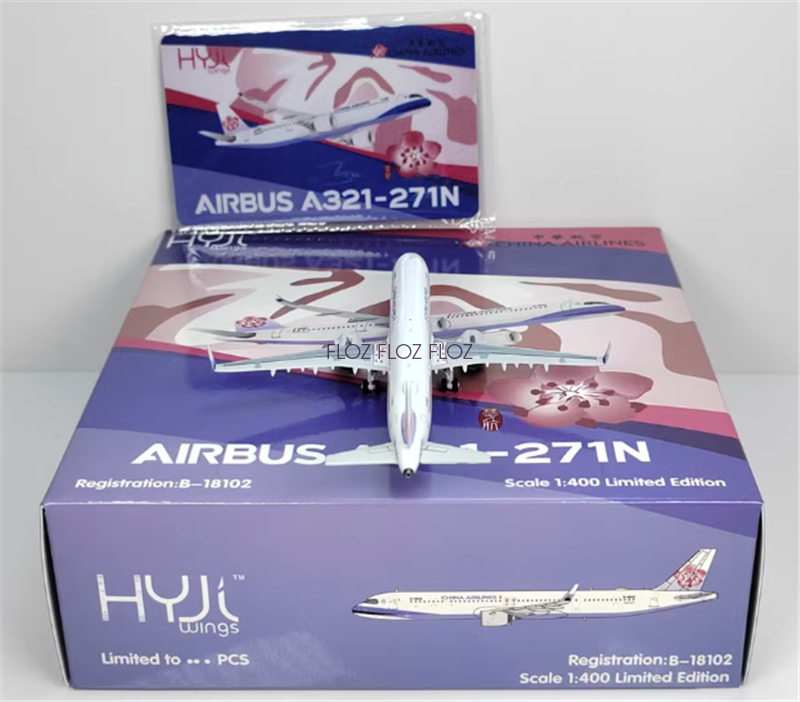 1:400 HYJL wings China Airlines for Airbus A321-271N B-18102 1:400 HYJL wings China Airlines for Airbus A321-271N B-18102