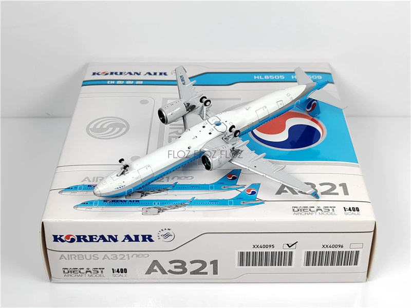 JC WINGS Korean Air for Airbus A321neo HL8505 1:400 Aircraft