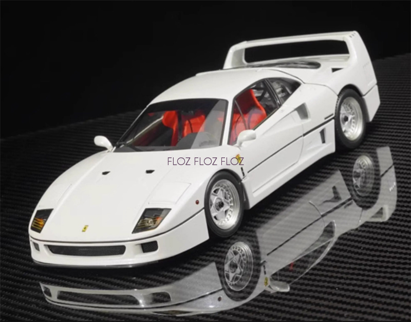 Kyosho Ferrari F40 ホワイト 1/18 1/18 Kyosho Ferrari F40 (White) Diecast Car Model