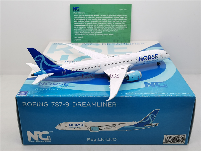 NG Models Norse for Boeing B787-9 Dreamliner LN-LNO 1:400