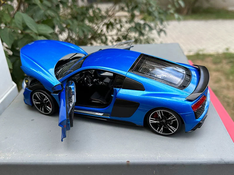 for KENGFAI for Audi for R8 V10 for Coupe Sports Car Hard Top Blue