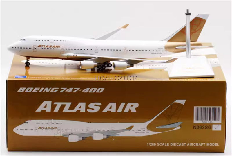 for JC Wings for Atlas Air for Boeing B747-400 N263SG 1:200
