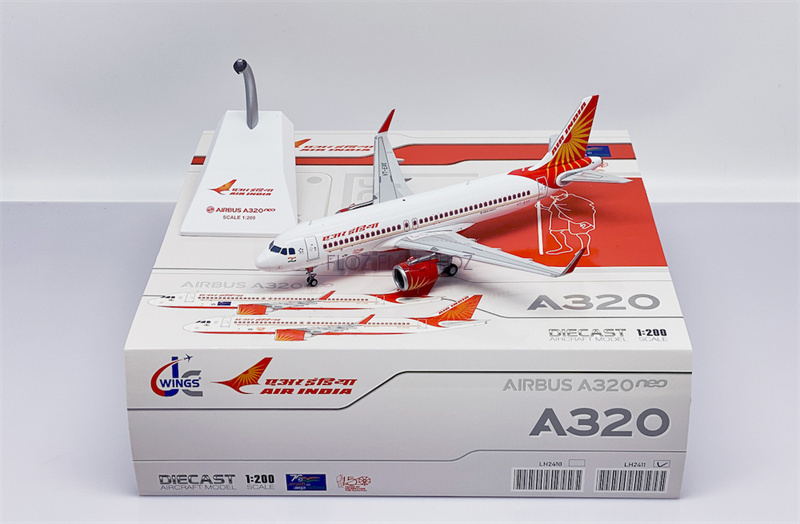 JC Wings Air India for Airbus A320neo VT-EXK 1:200 Aircraft