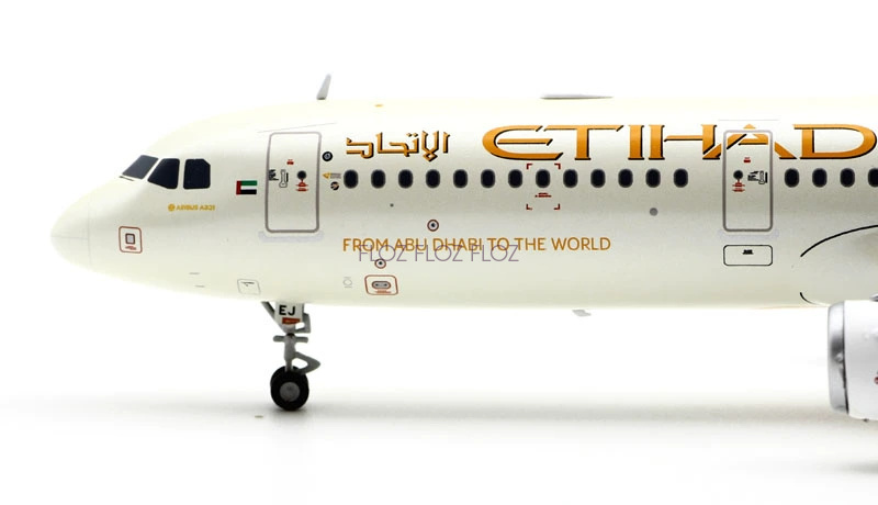 JC Wings Etihad AIRWAYS for Airbus A321 A6-AEJ 1:200