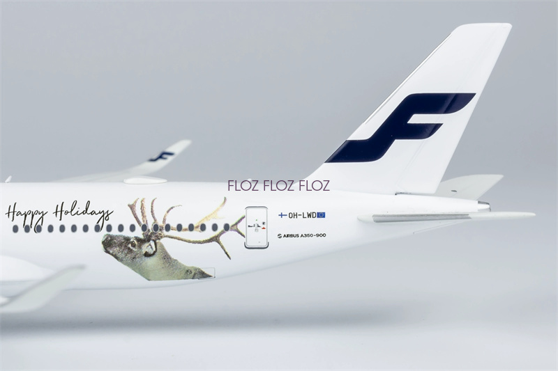 航空機・ヘリコプター 1/200 FINNAIR A350-900 HAPPY HOLIDAYS Airbus A350-900 Finnair Happy Holidays Livery with stand