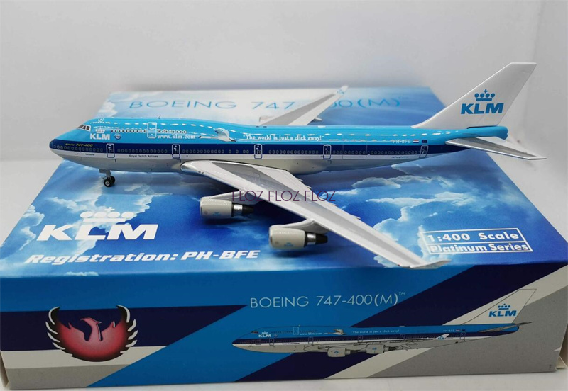 Phoenix KLM B747-400M Biofuel塗装 Phoenix 747-400 KLM Royal Dutch Airlines 00s special paint