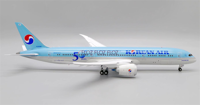 JC Wings Korean Air for Boeing 787-9 HL8082 Flaps down 1:200
