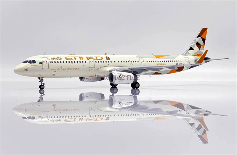 JC Wings Etihad AIRWAYS for Airbus A321 A6-AEJ 1:200