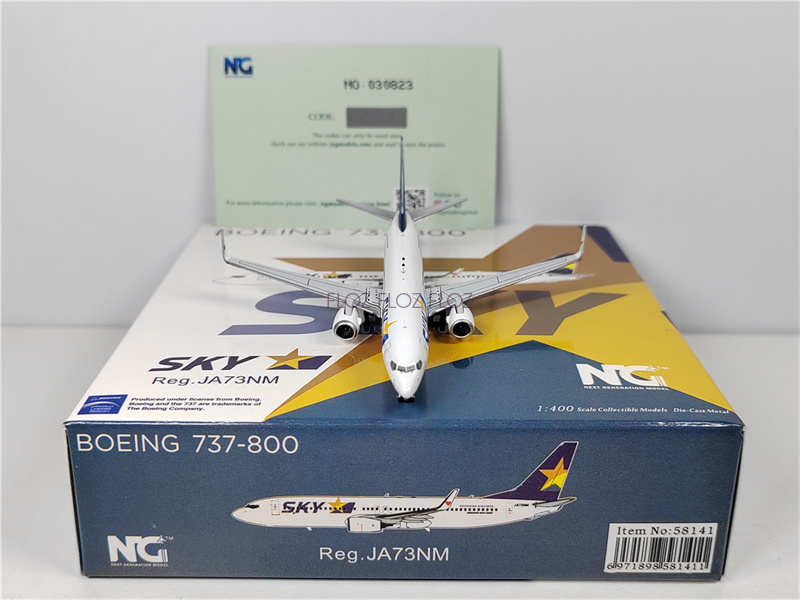 NG Model Skymark Airlines 737-800/w new Pokemon cs JA73AB