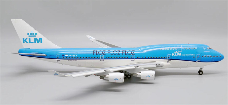 航空機・ヘリコプター jcwings AIR FRANCE KLM Boeing 747-400 1:200 JC Wings KLM BOEING B747-400 Flap Down Airplane