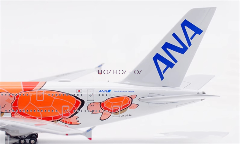 Aviation ANA A380 フライングホヌ JA383A 1/400 全日空商事 A380 ANA 全日空 FLYING HONU サンセットオレンジ