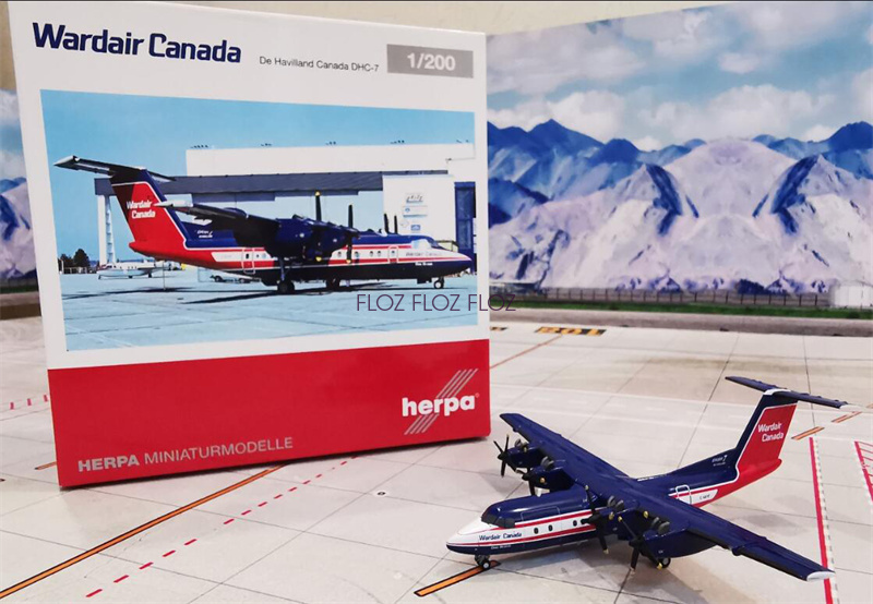 航空機・ヘリコプター herpa Wardair  DHC-7 1/200 for Herpa for Wardair Canada De Havilland Canada for DHC-7 C