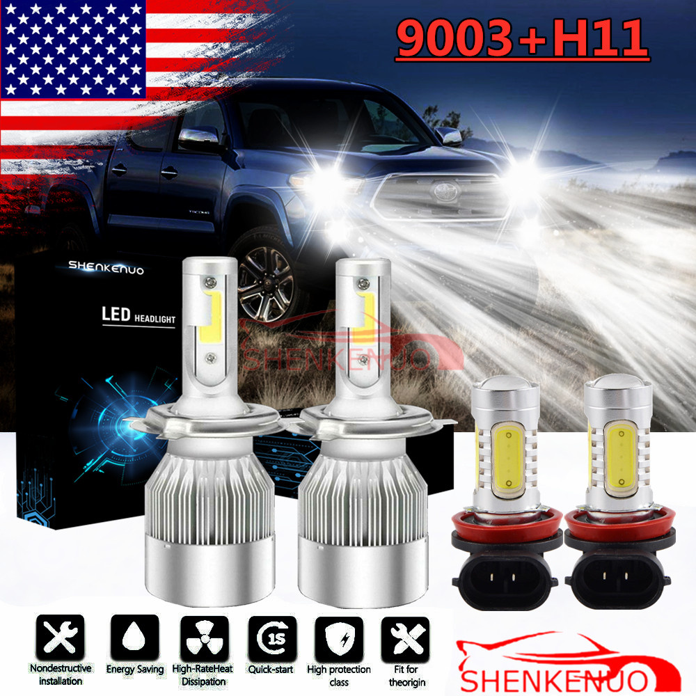 LED Headlight Kit H11 6000K White Fog Light LED Bulb for TOYOTA Tundra 2014-2019