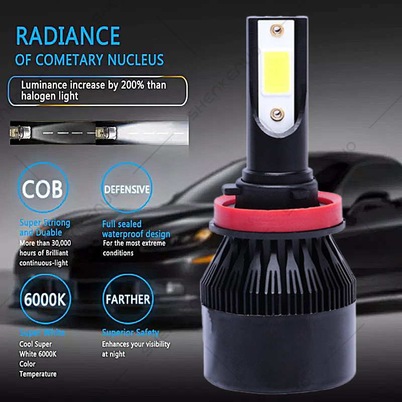 For Scion xB 2008-2015 - 2X LED Headlight Kit H11 6000K White Bulbs Low ...