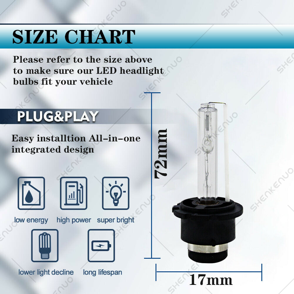 For Bmw X5 2000 2006 D2s Low Beam Xenon Hid Headlight Replacement Bulbs Qty 2 Ebay 1940