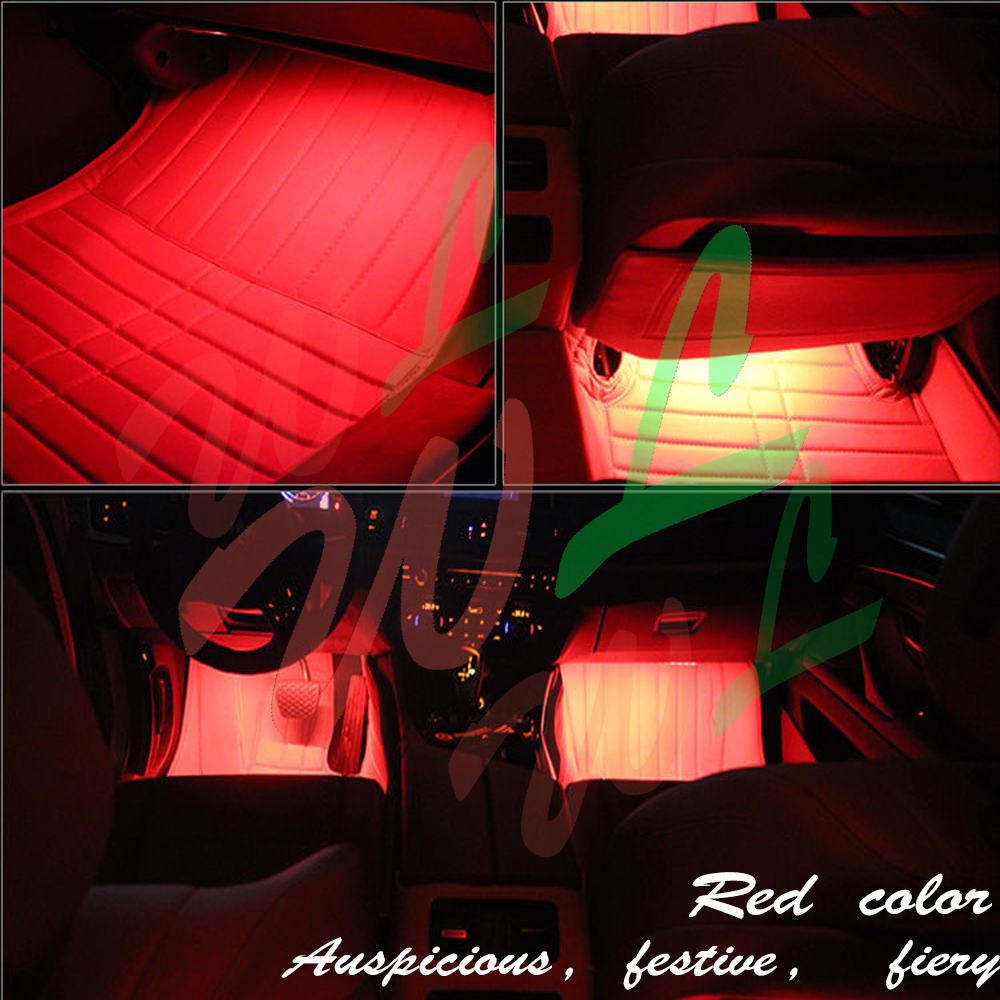 5050 RGB LED car interior light bar, under the instrument panel