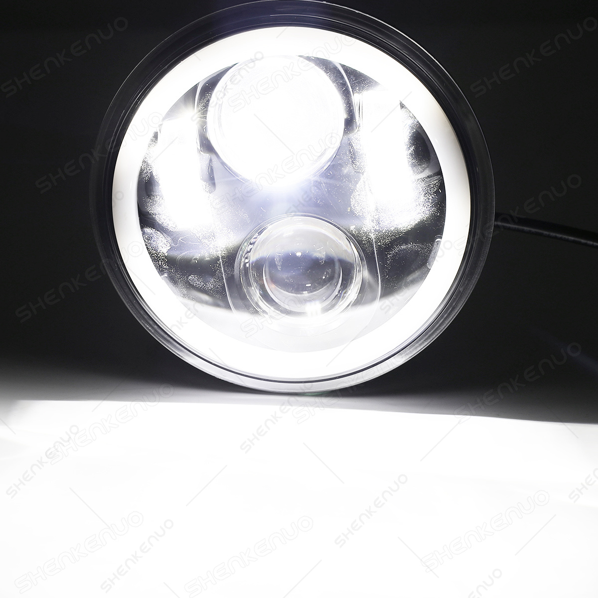 4PCS 5 3/4 5.75 Round LED Headlights Halo DRL Hi/Lo For 1959-1974 Dodge Coronet 182819224928