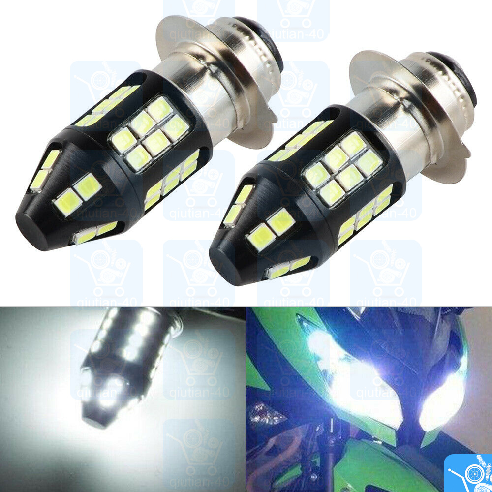 SHENKENUO H6M LED Headlight Bulbs 6000K White For Yamaha Big Bear 400 2000-2012 And More ATVs/UTVs (2 Pack)