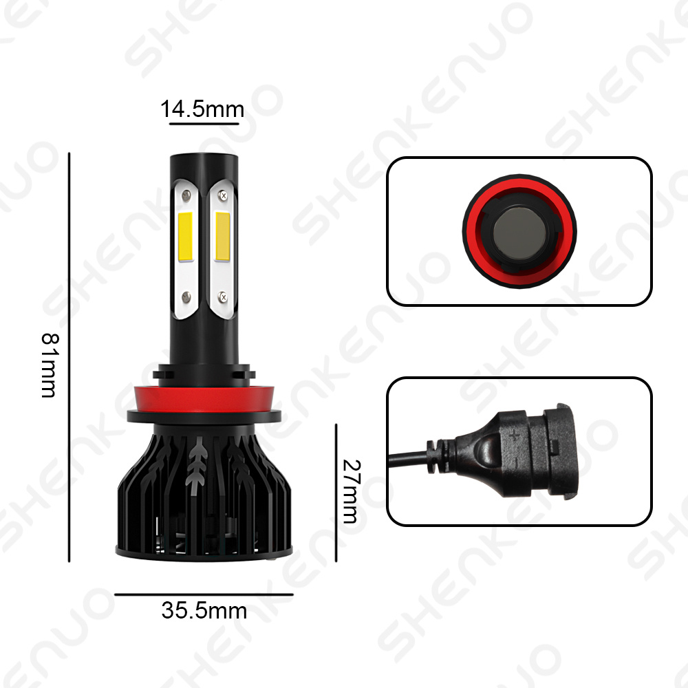 For Lincoln MKX 200709 2010 6000K Combo LED Headlights +Fog Lights Kit