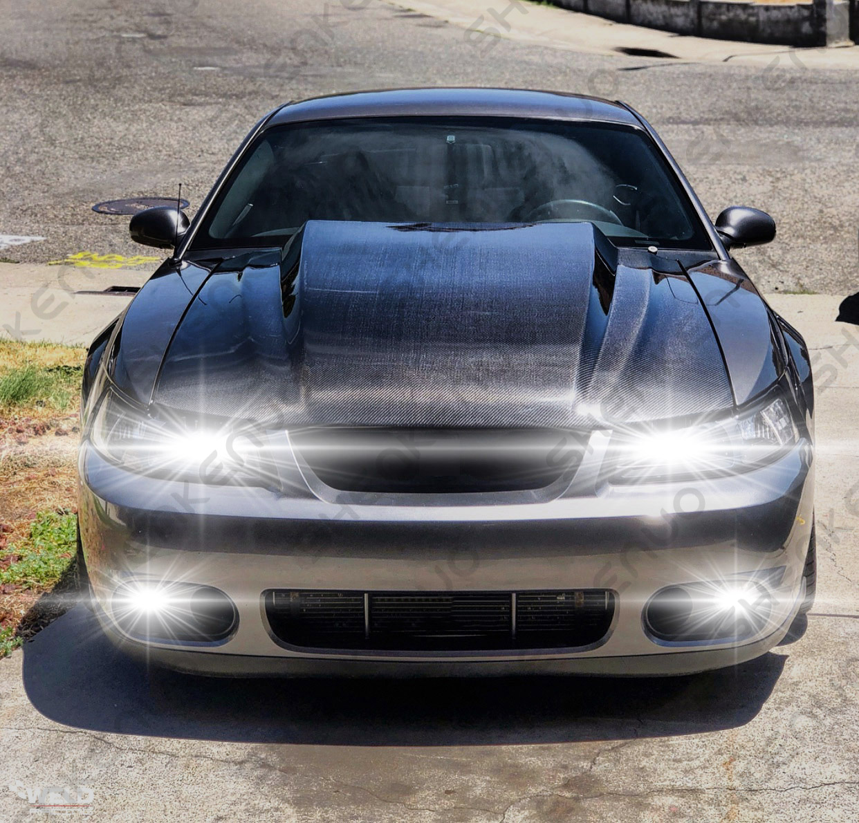 4x LED Headlight & Fog Light Bulbs For Ford Mustang GT/SVT Cobra 1994-2004 - 9007/HB5 Kit 13 thumbnail image