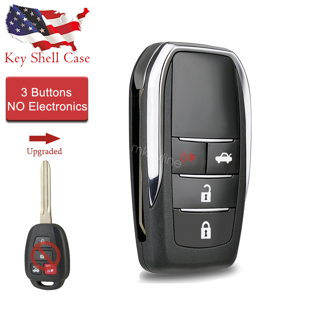 New Keyless 2 Buttons Remote Smart Key Shell Case Fob For 2004 2005 2006 2007 2008 2009 2010 Chevrolet/Chevy Aveo Replacement Key Case Fob No Chip