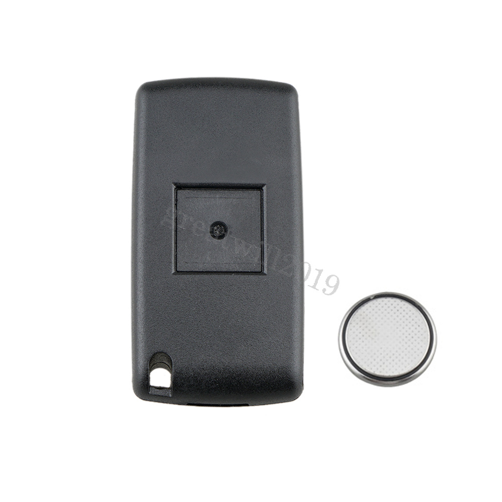 2 Button Flip Key Fob Case Shell Battery Replacement For PEUGEOT 207