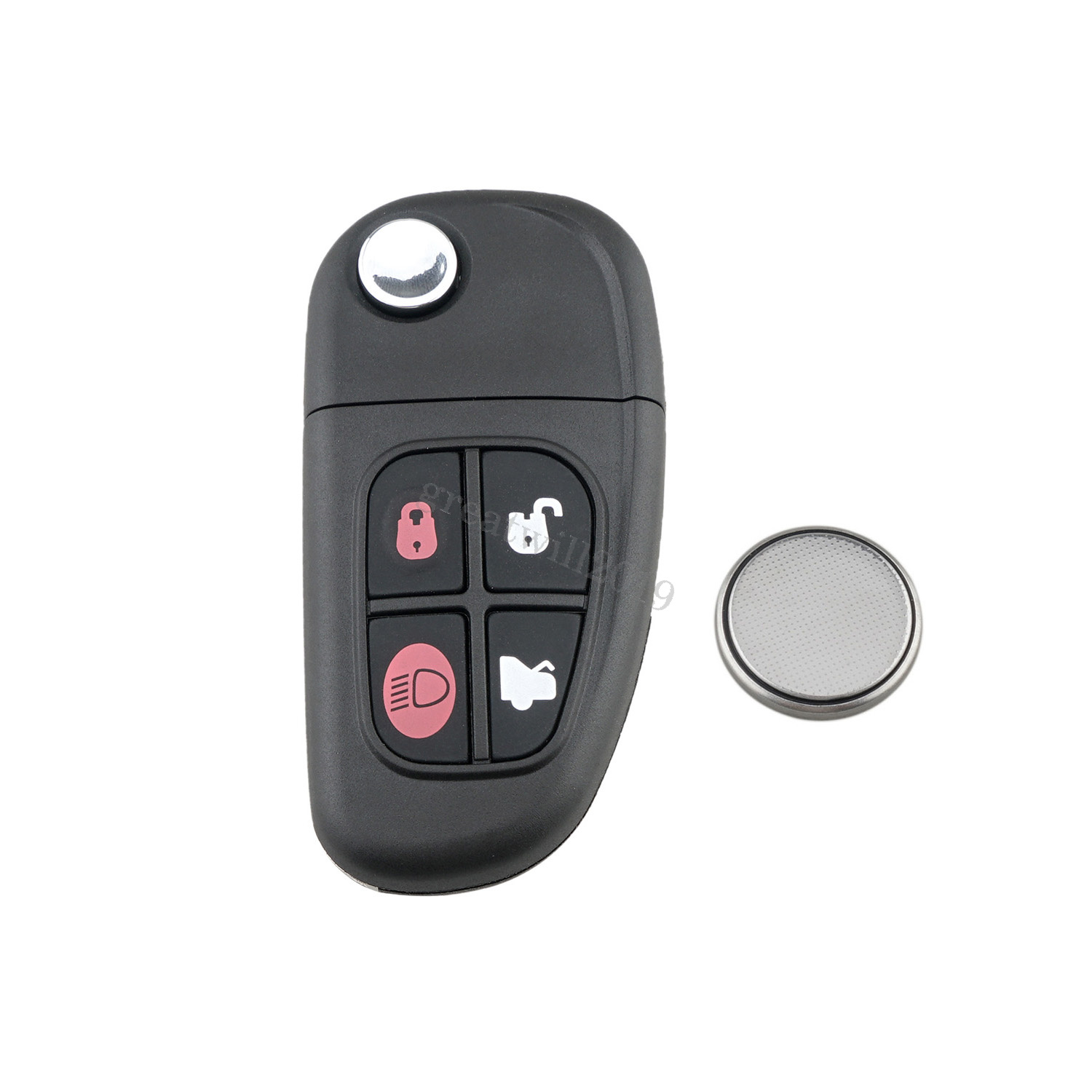 For Jaguar X Type S Type XJ XJR 4 Button Flip Remote Car Key FOB Case