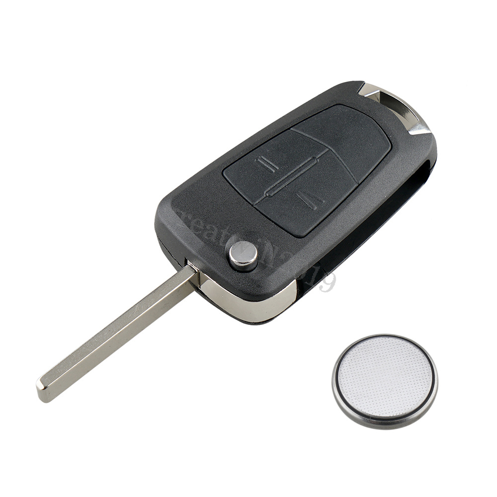 For Vauxhall Opel Corsa D Astra H 2 Button Remote Flip Key Fob Case