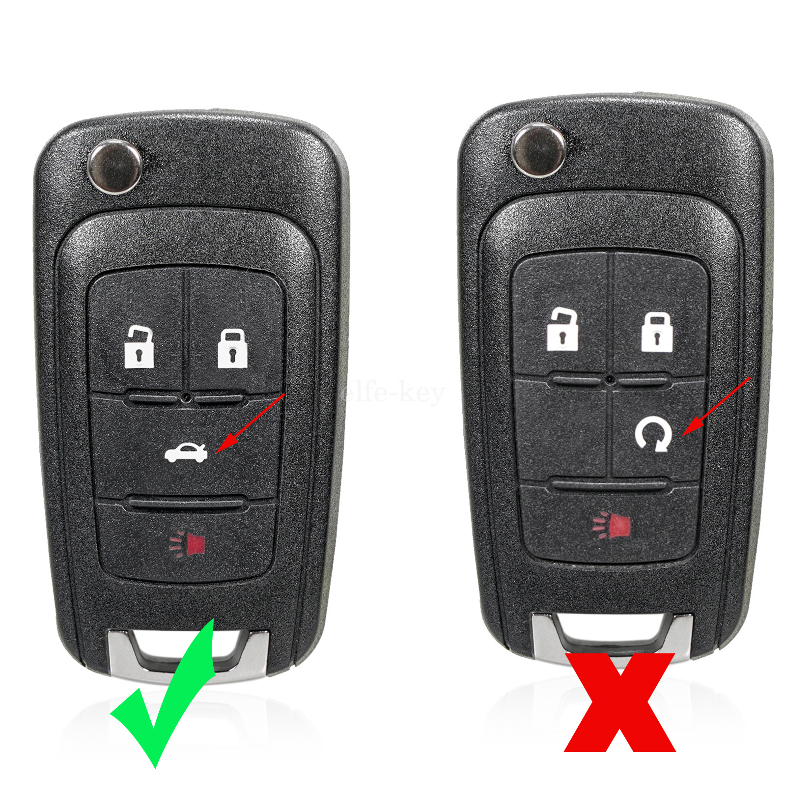 Remote Flip Key Fob For Chevrolet Sonic 2012-2018 – Replaces OHT01060512, 5913597, 20873620