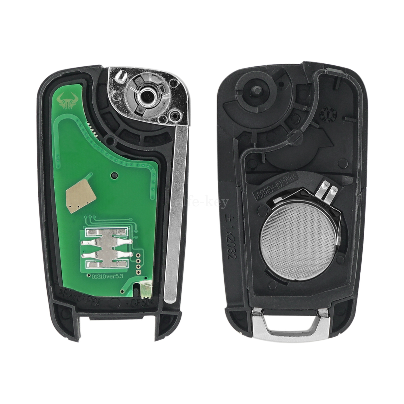 Flip Key Fob Compatible With 2012-2018 Chevrolet Sonic - Replaces OHT01060512, 5913597