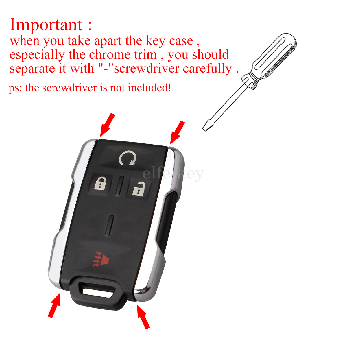 For 2014 2015 2016 2017 Chevrolet Silverado 1500 2500 Remote Key Fob